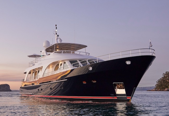 AURORA 84.5' Moonen Luxury Superyacht New Years Eve Charter